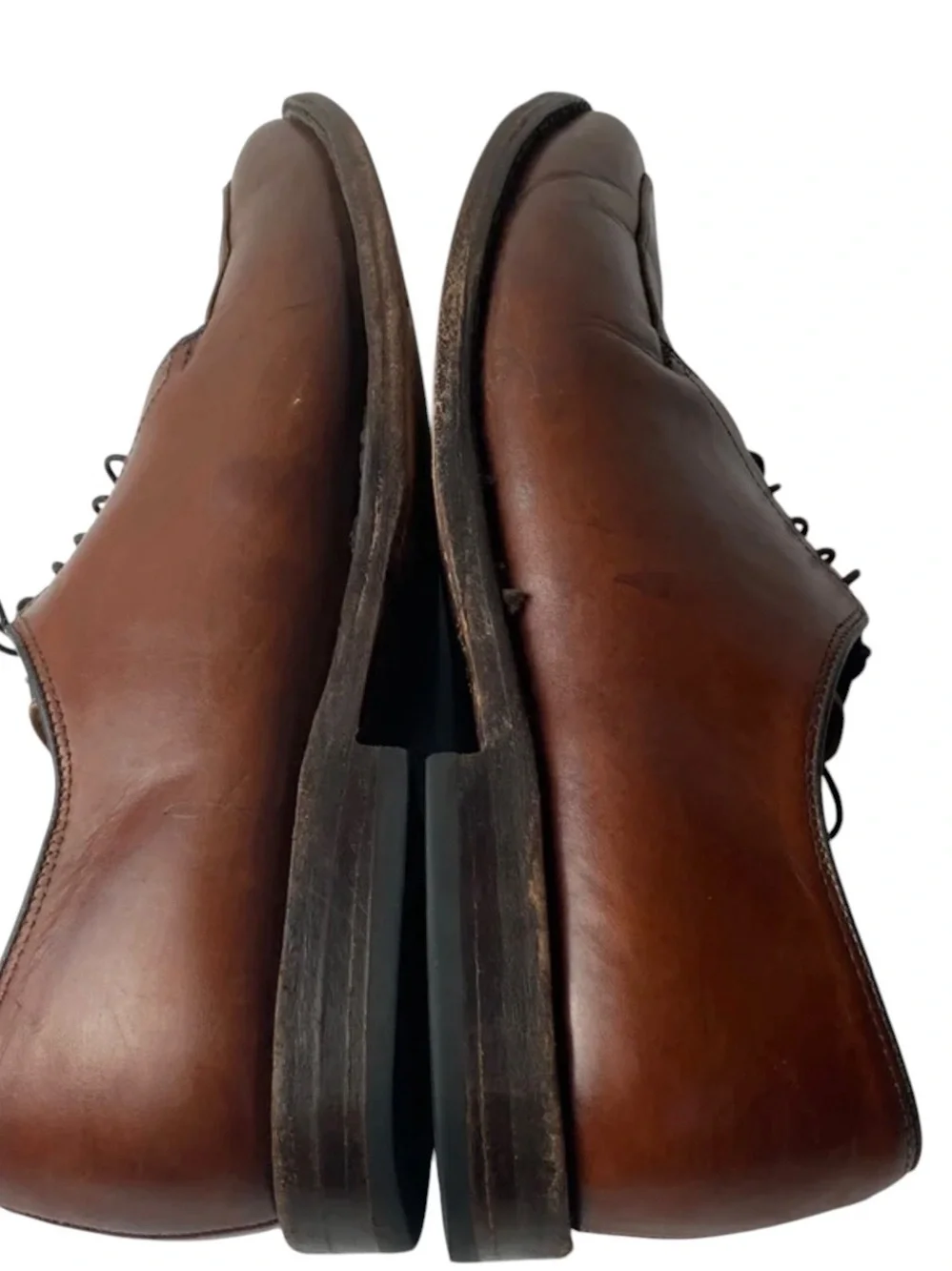 Allen Edmonds Delray Split Toe Brown Dress Oxford Shoes size 10.5D